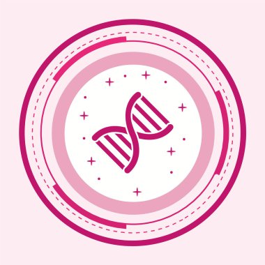 DNA simgesinin vektör illüstrasyonu
