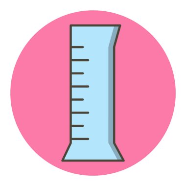 Moda Biçimli Silindir Simgesi İzole Arkaplan      