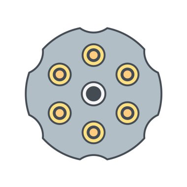 Vektör illüstrasyon simgesi, damga