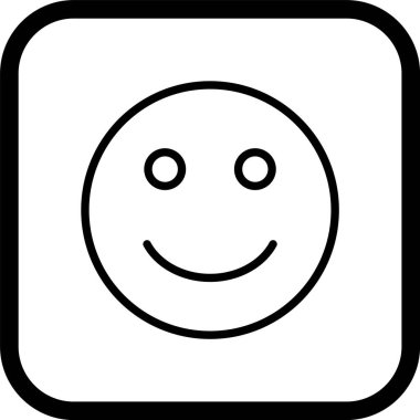  Moda Biçimli Mutlu Emoji Simgesi İzole Arkaplan