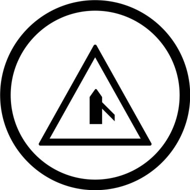 Yol simgesi, vektör illüstrasyonu