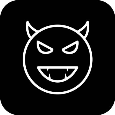 Gülümseme simgesi, vektör illüstrasyonu