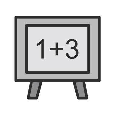 okul satırı vektör simgesi.