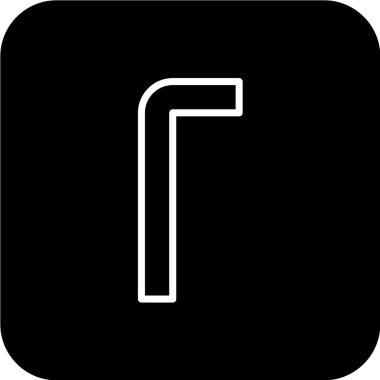 Uzun gölge simgesinin vektör illüstrasyonu