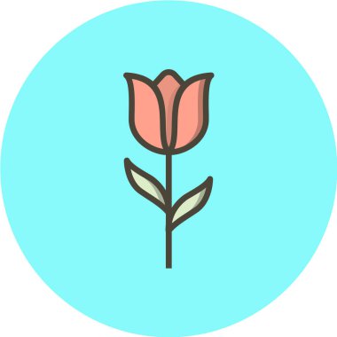 çiçek web simgesi vektör illüstrasyonu 