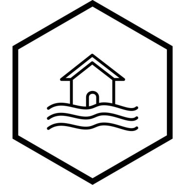 ev sigortası ikonu vektör illüstrasyonu