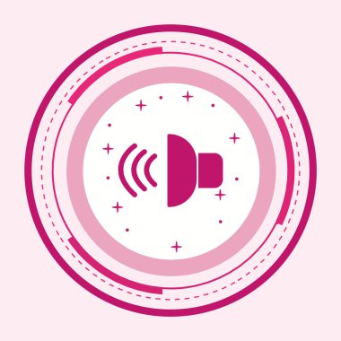 Moda Biçimli Ses Simgesi Ayrı Arka Gruplandırılmış