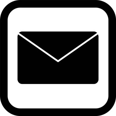 Moda Biçiminde Zarf Simgesi İzole Arkaplan