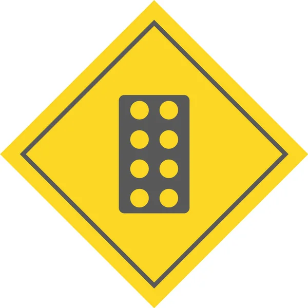 Pictogram Verkeersbord Vectorillustratie — Stockvector