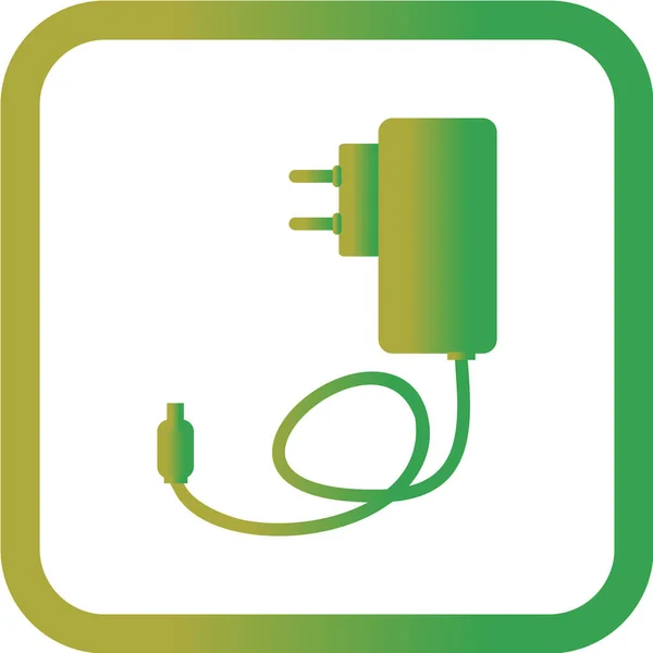 Plug Vector Illustratie Eenvoudig Pictogram — Stockvector