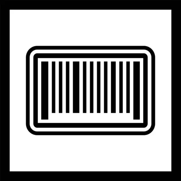 Barcode Symbol Trendigen Stil Isolierten Hintergrund — Stockvektor