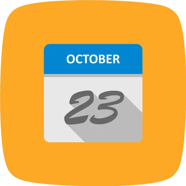 Calendar Date October — Stock Vector