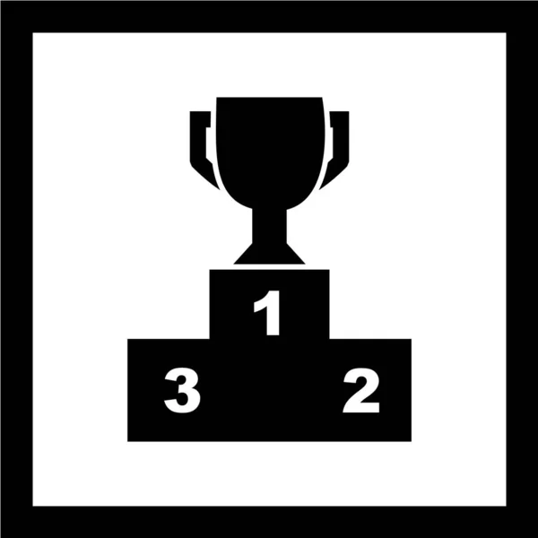 Vektor Illustration Vinnaren Cup Ikon — Stock vektor