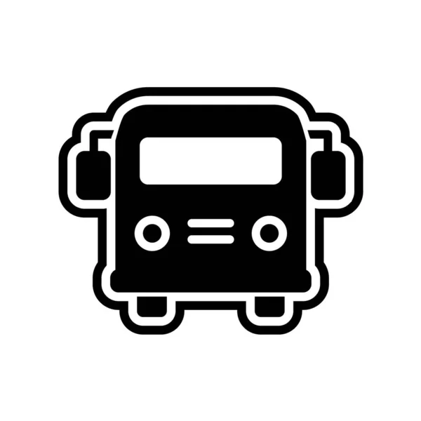 Icono Camión Estilo Negro Aislado Sobre Fondo Blanco Símbolo Transporte — Vector de stock