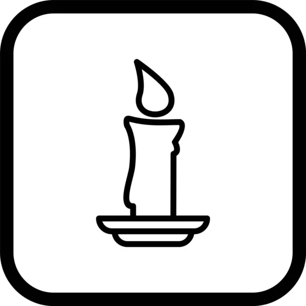 Moderní Styl Svíčky Izolované Pozadí — Stockový vektor