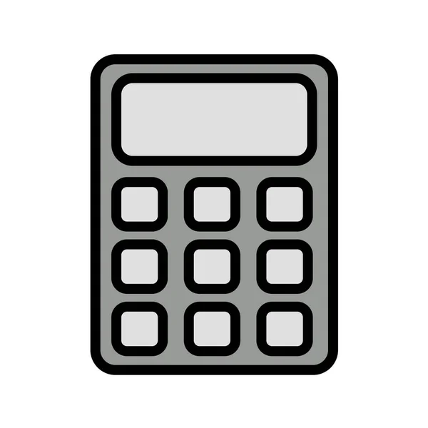 Kalkulátor Ikon Vektor Illusztráció — Stock Vector