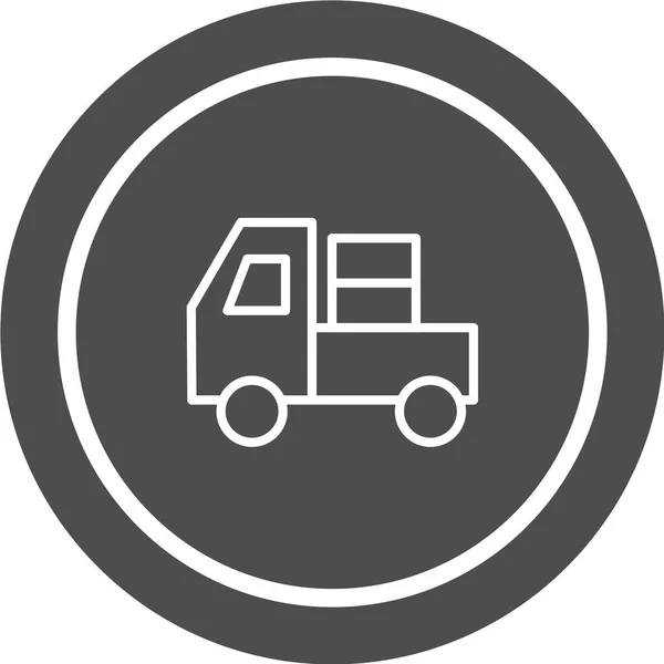 Lkw Vektor Symbol Lieferschild Symbol Für Versand Und Logistik — Stockvektor