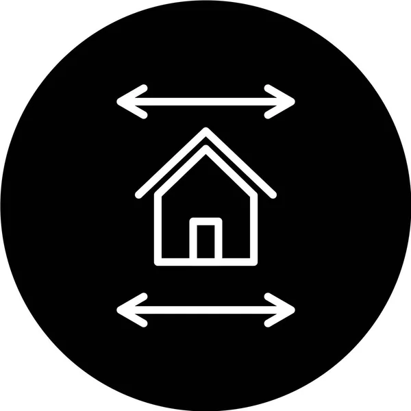 家のアイコンのベクトル図 — ストックベクタ