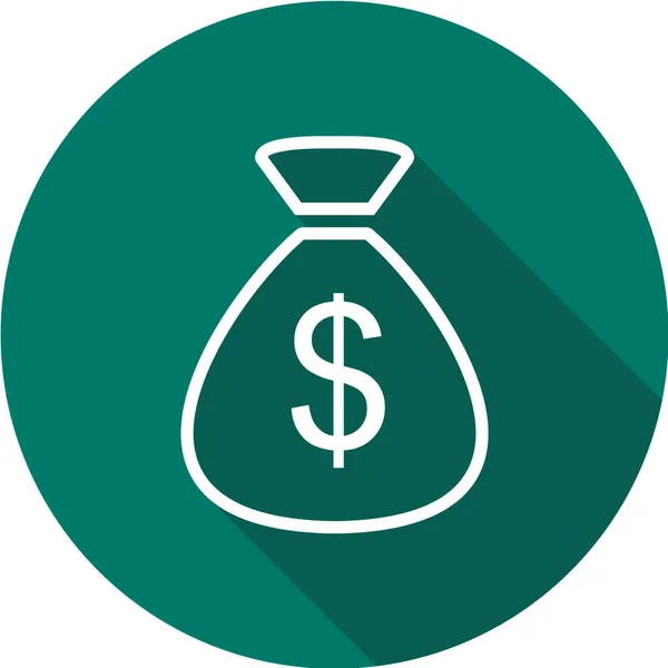 Money Bag Icon Vector Illustration — Stock Vector
