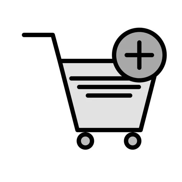 Icono Del Carrito Compras Ilustración Del Vector — Archivo Imágenes Vectoriales