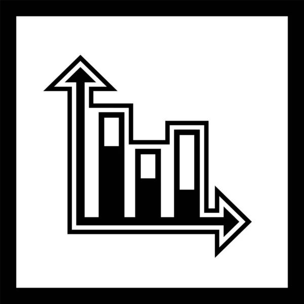 Statistik Ikone Trendigen Stil — Stockvektor