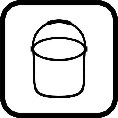 Moda Biçiminde Pail Simgesi İzole Arkaplan
