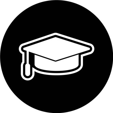 Mezuniyet şapkasının vektör illüstrasyonu