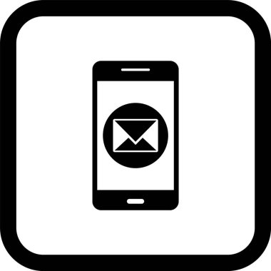  İleti Mobil Uygulama Simgesi Moda Biçimli İzole Arkaplan