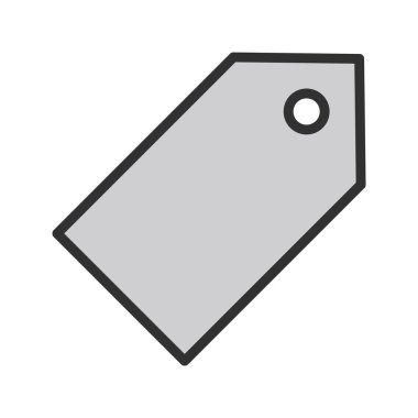 Moda Biçiminde Etiket Simgesi İzole Arkaplan