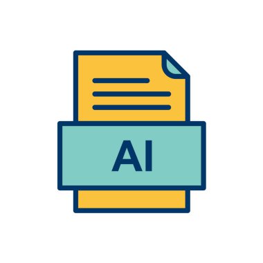 dosya biçimi simgesi, vektör illüstrasyonu