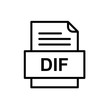 tipik dosya biçimi vektör illüstrasyonu 