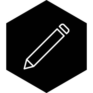 Moda biçimi izole edilmiş arkaplanda kalem simgesi 