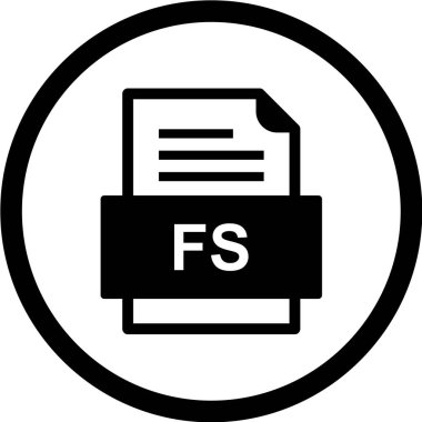 dosya biçimi simgesi, vektör illüstrasyonu