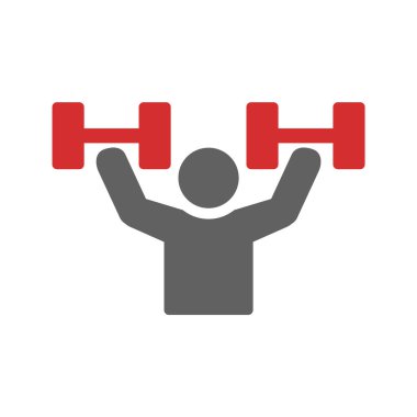 Moda Biçiminde Egzersiz Simgesi İzole Arkaplan