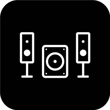 Modern müzik simgesinin vektör illüstrasyonu