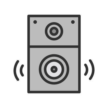 Moda Biçimli Sözcü Simgesi İzole Arkaplan