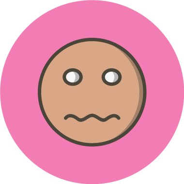 Gülümseme simgesi, vektör illüstrasyonu