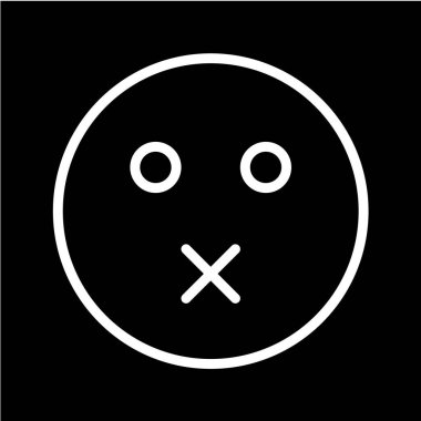 Gülümseme simgesi, vektör illüstrasyonu