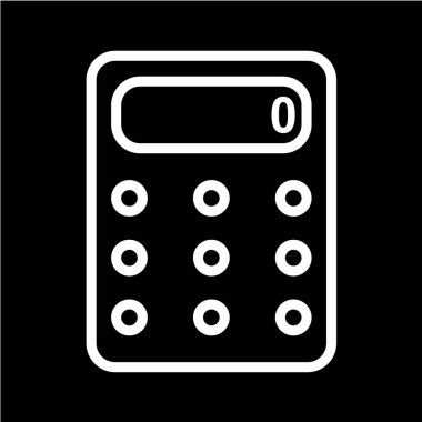 hesap makinesi simgesi vektör illüstrasyonu