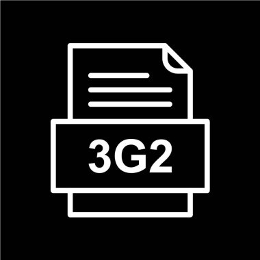 dosya biçimi simgesi, vektör illüstrasyonu