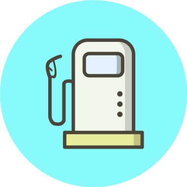 Araba benzininin vektör illüstrasyonu