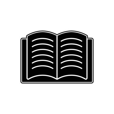 Moda Biçimli Ayrı Arkaplanda Kitap Simgesi Aç      