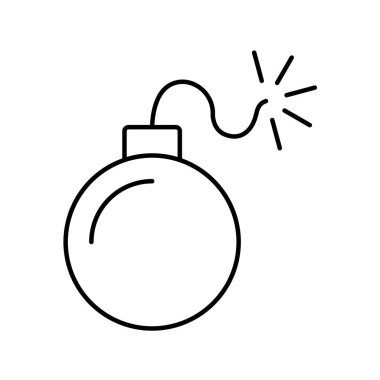 Bomba simgesi vektör illüstrasyonu