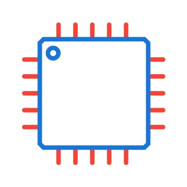 devre kartı simgesi vektör illüstrasyonu