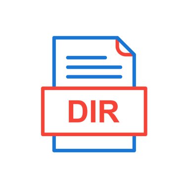 dosya biçimi simgesi, vektör illüstrasyonu