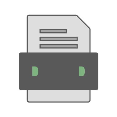 dosya biçimi simgesi, vektör illüstrasyonu