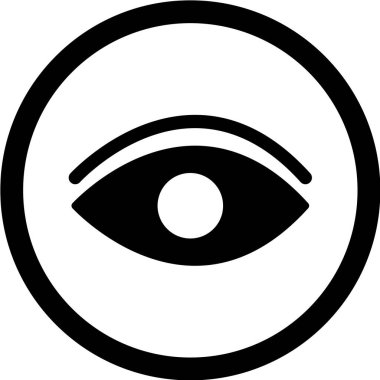 Göz simgesi vektör illüstrasyonu