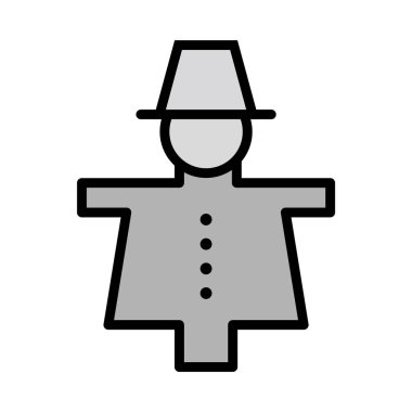  Korku Kargası Simgesi Moda Biçiminde İzole Arkaplan