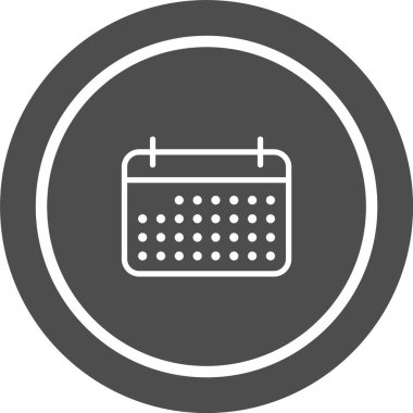 Moda biçimi izole edilmiş arkaplanda takvim simgesi