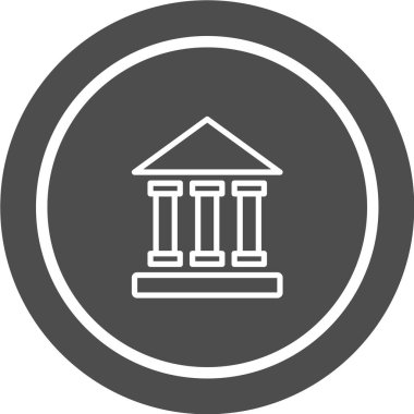 Modern yapı simgesinin vektör illüstrasyonu